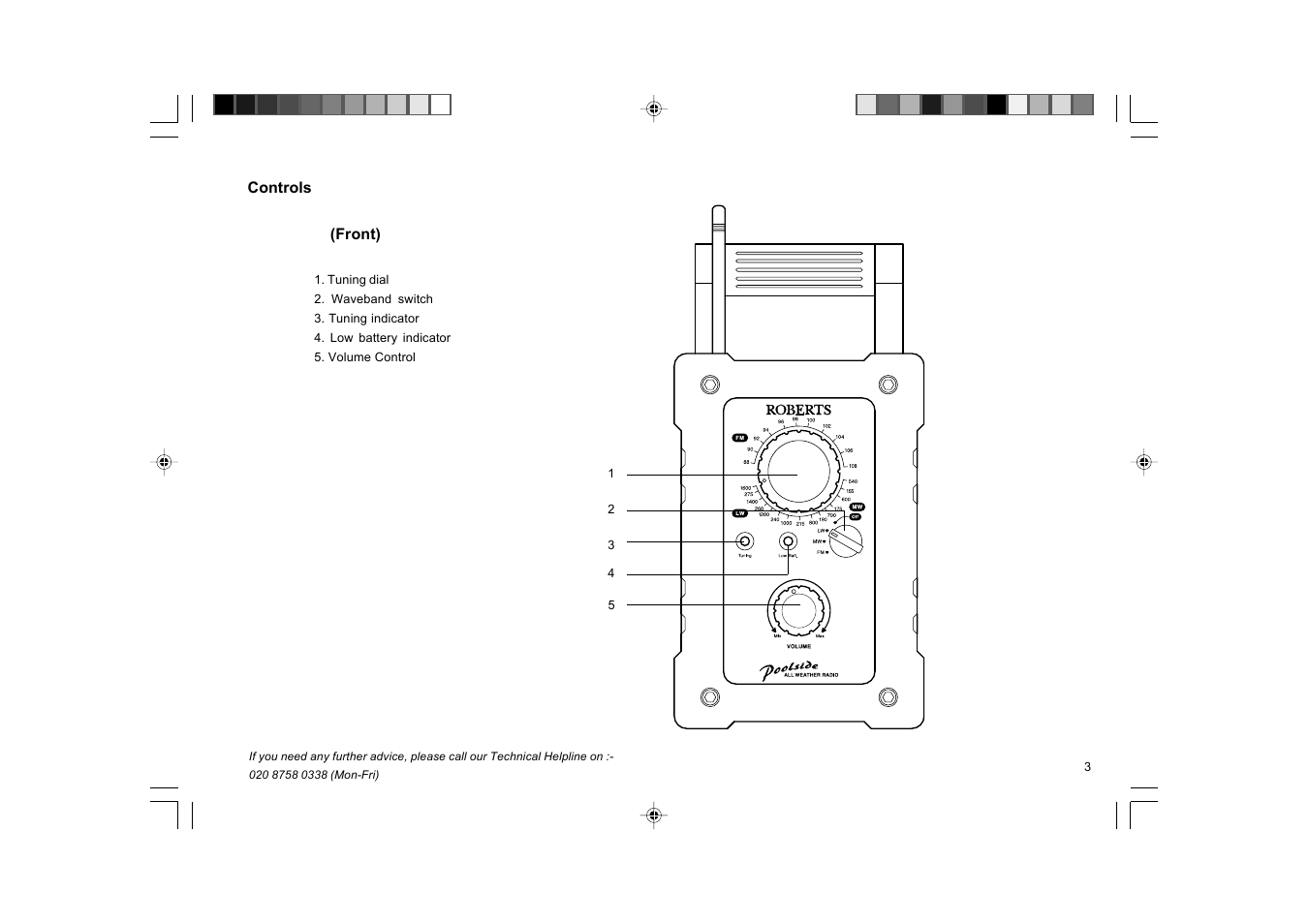 Roberts Radio All Weather Radio R9965 User Manual | Page 3 / 12