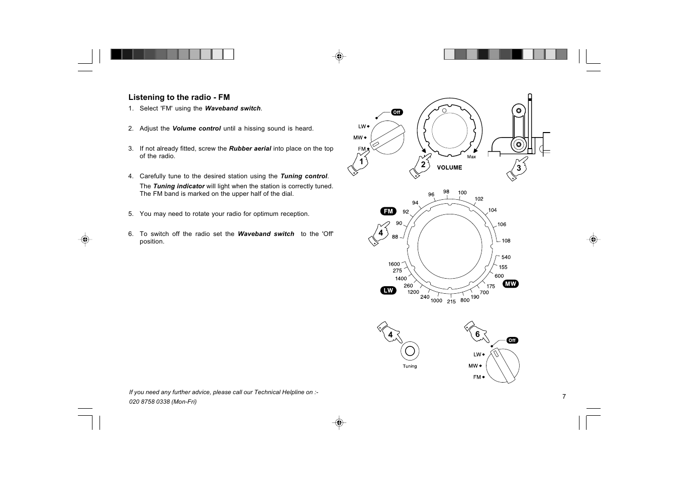 Roberts Radio All Weather Radio R9965 User Manual | Page 7 / 12
