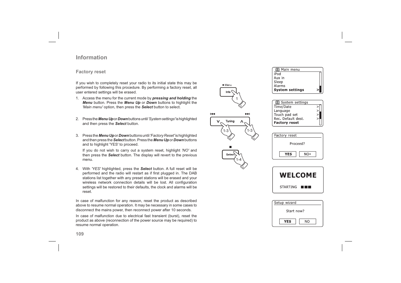 Information | Roberts Radio 63I User Manual | Page 110 / 124