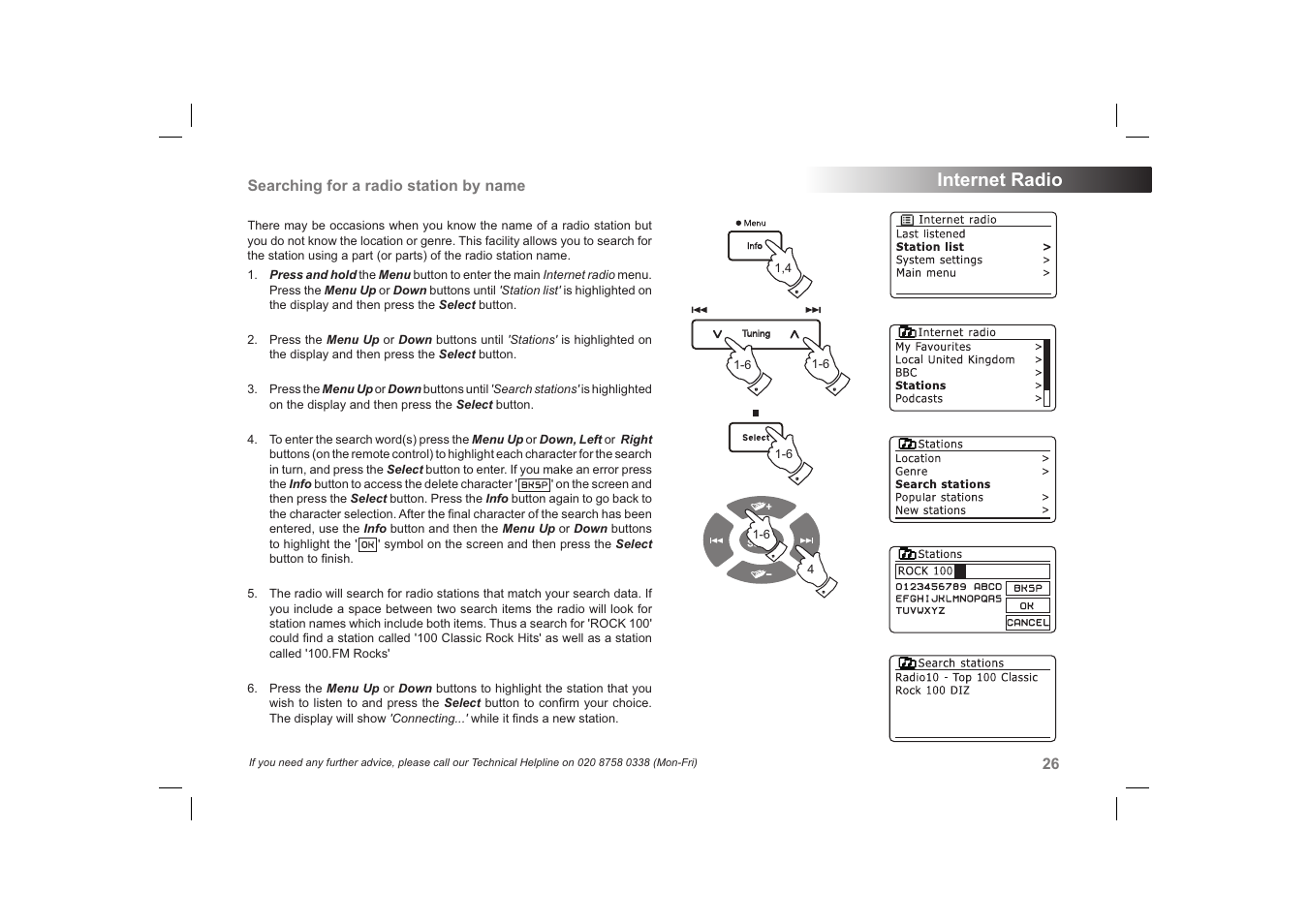 Internet radio | Roberts Radio 63I User Manual | Page 27 / 124
