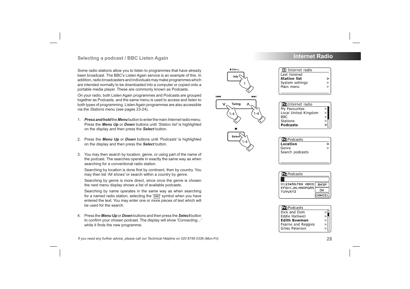 Internet radio | Roberts Radio 63I User Manual | Page 29 / 124