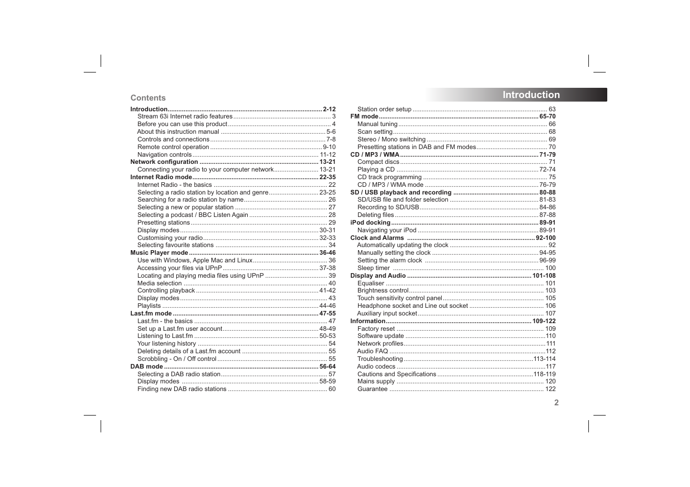 Roberts Radio 63I User Manual | Page 3 / 124
