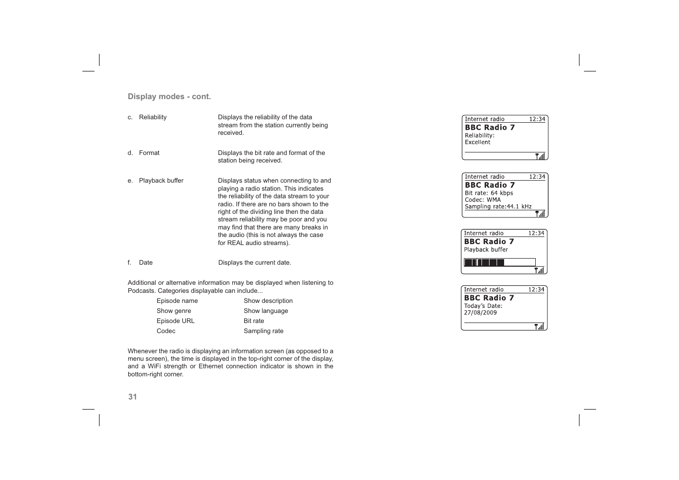 Roberts Radio 63I User Manual | Page 32 / 124