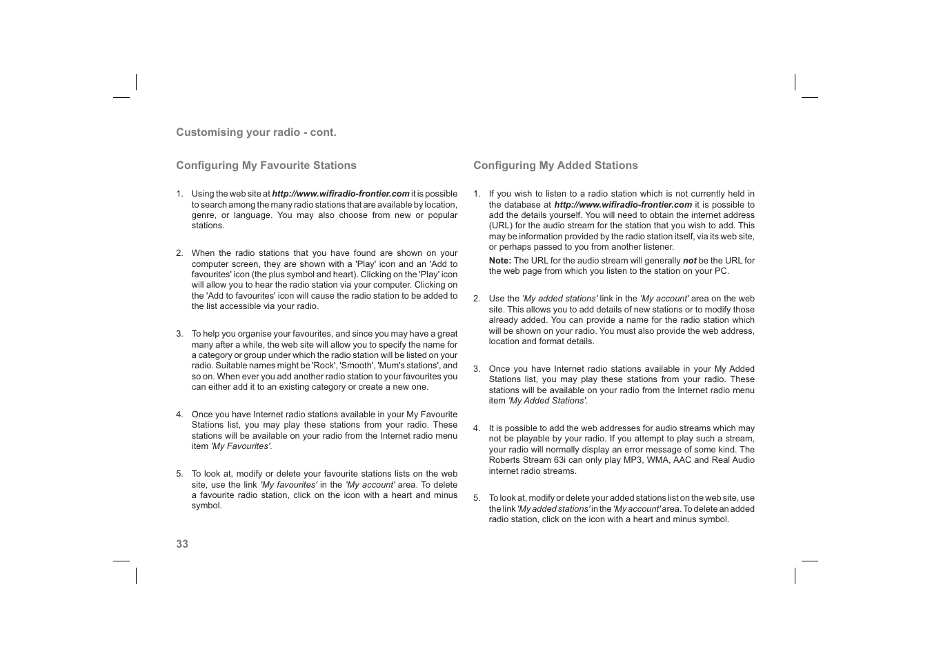 Roberts Radio 63I User Manual | Page 34 / 124