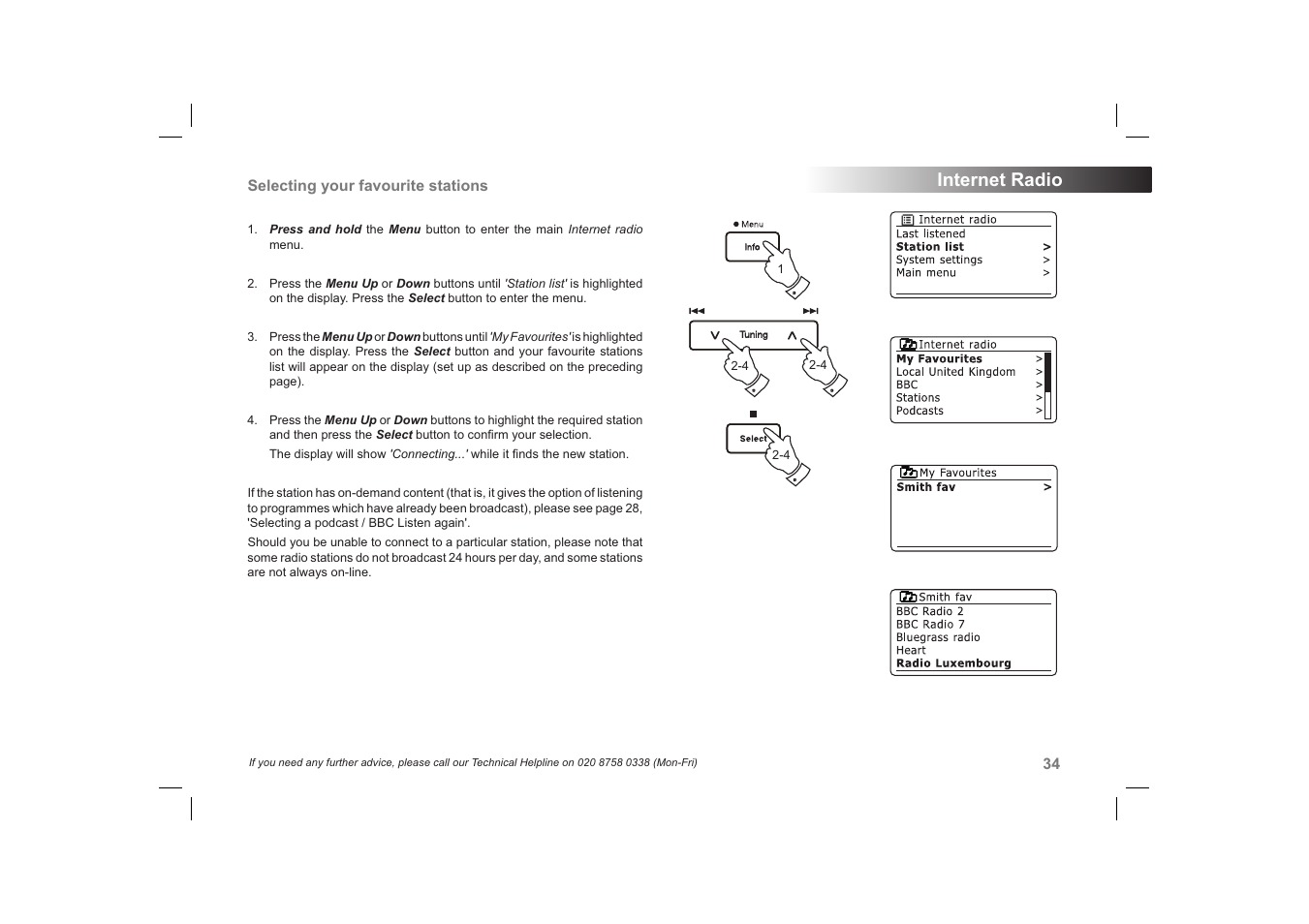 Internet radio | Roberts Radio 63I User Manual | Page 35 / 124