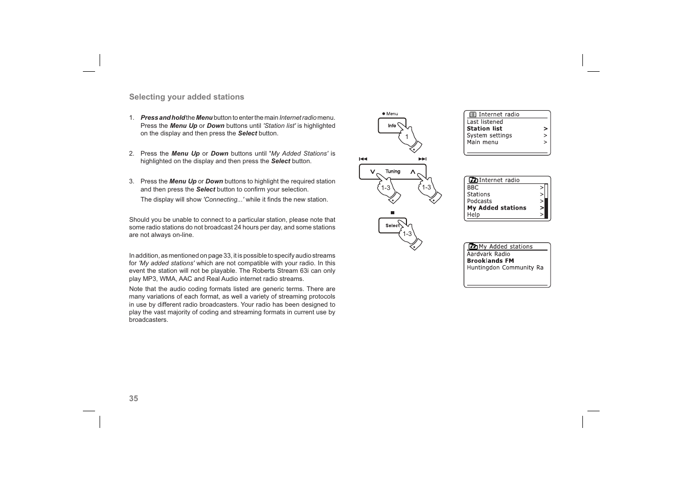 Roberts Radio 63I User Manual | Page 36 / 124