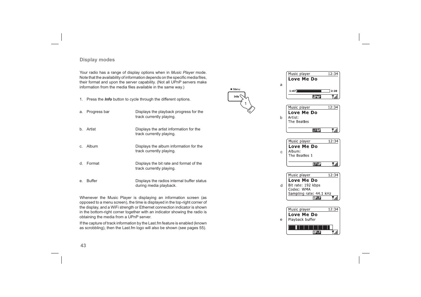 Roberts Radio 63I User Manual | Page 44 / 124