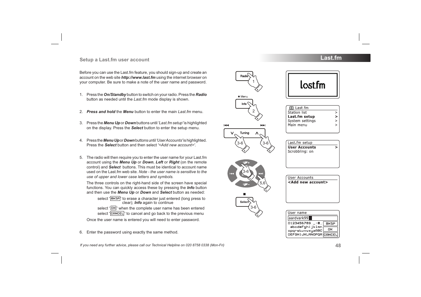Last.fm | Roberts Radio 63I User Manual | Page 49 / 124