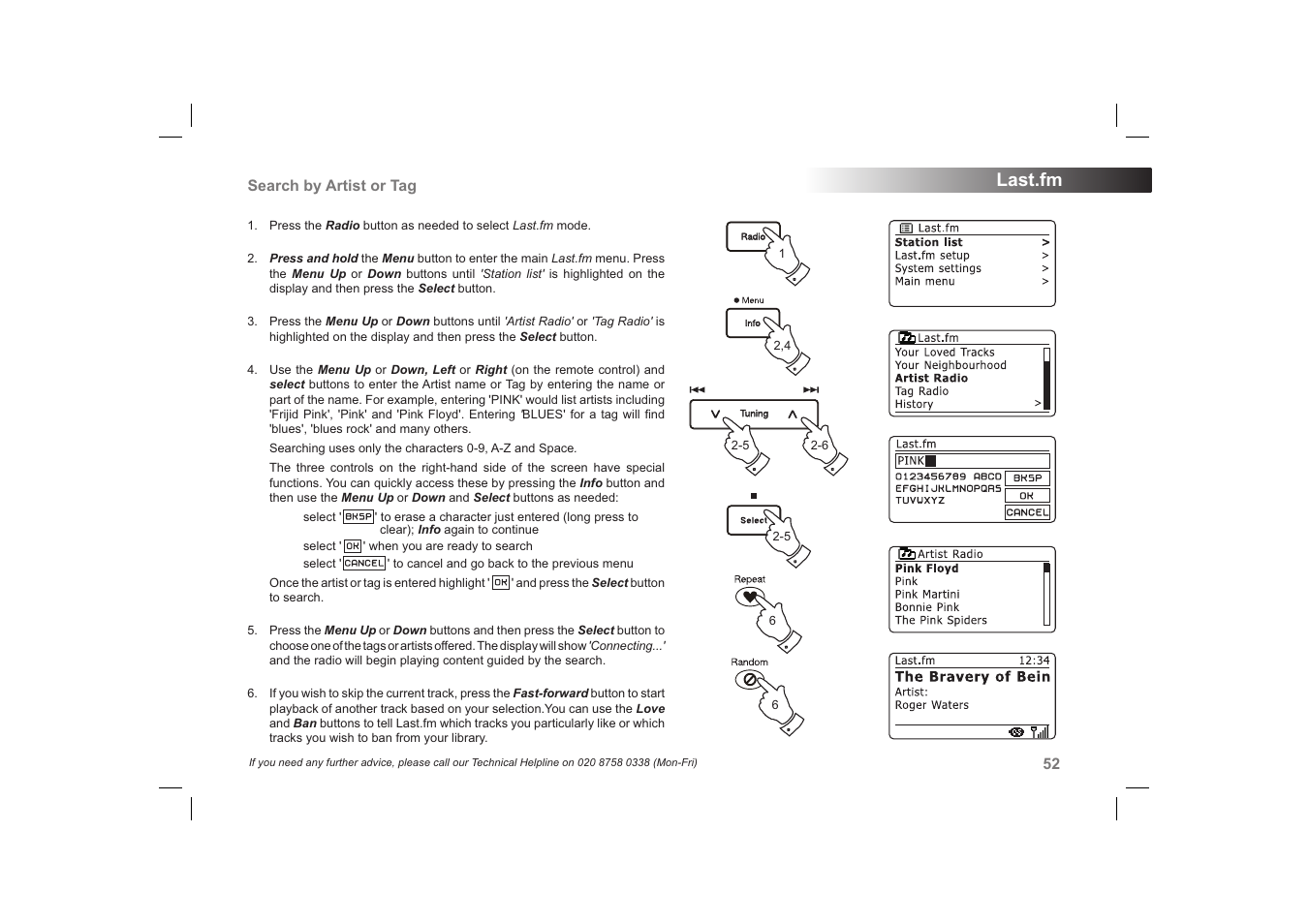 Last.fm | Roberts Radio 63I User Manual | Page 53 / 124