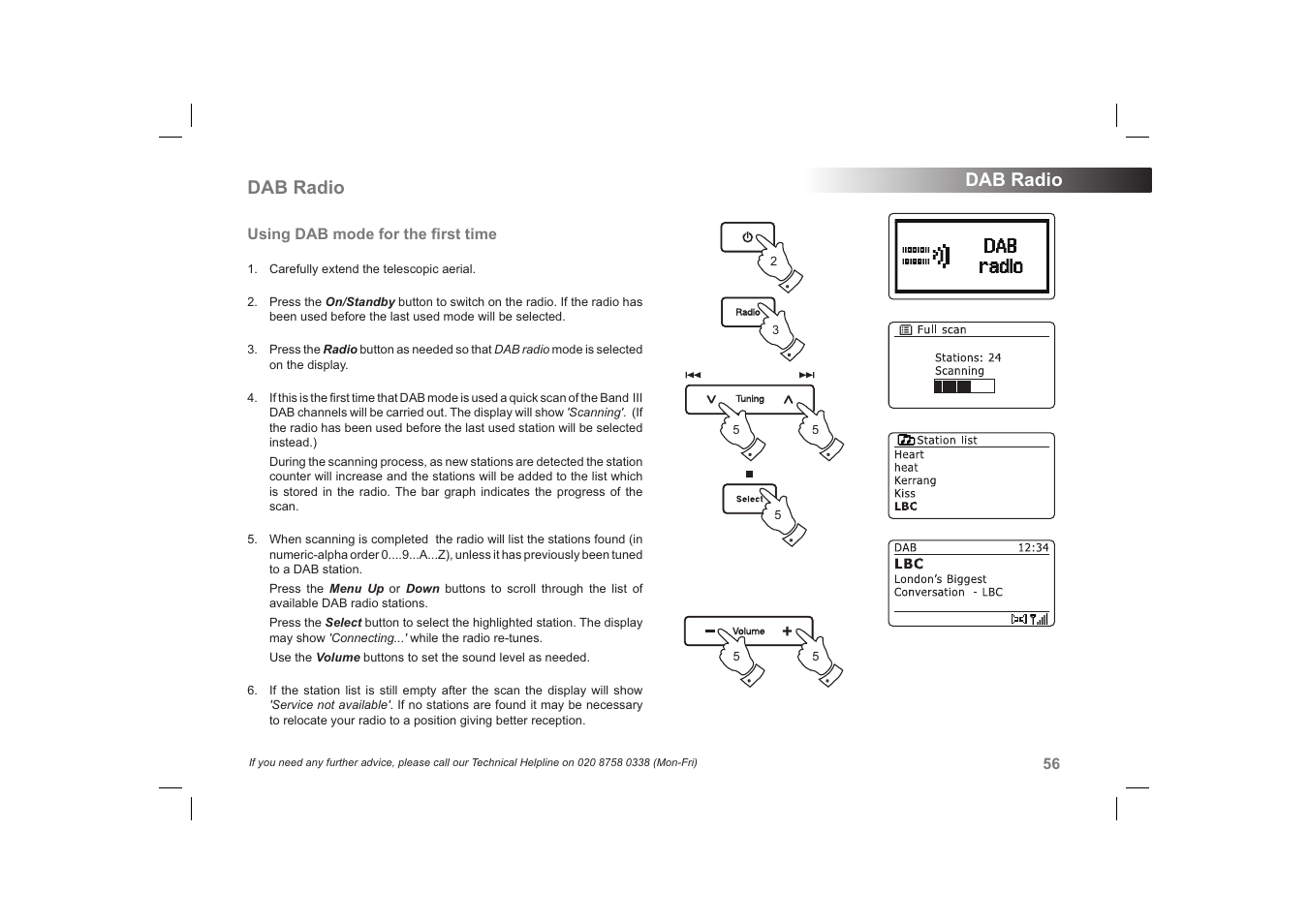 Dab radio | Roberts Radio 63I User Manual | Page 57 / 124
