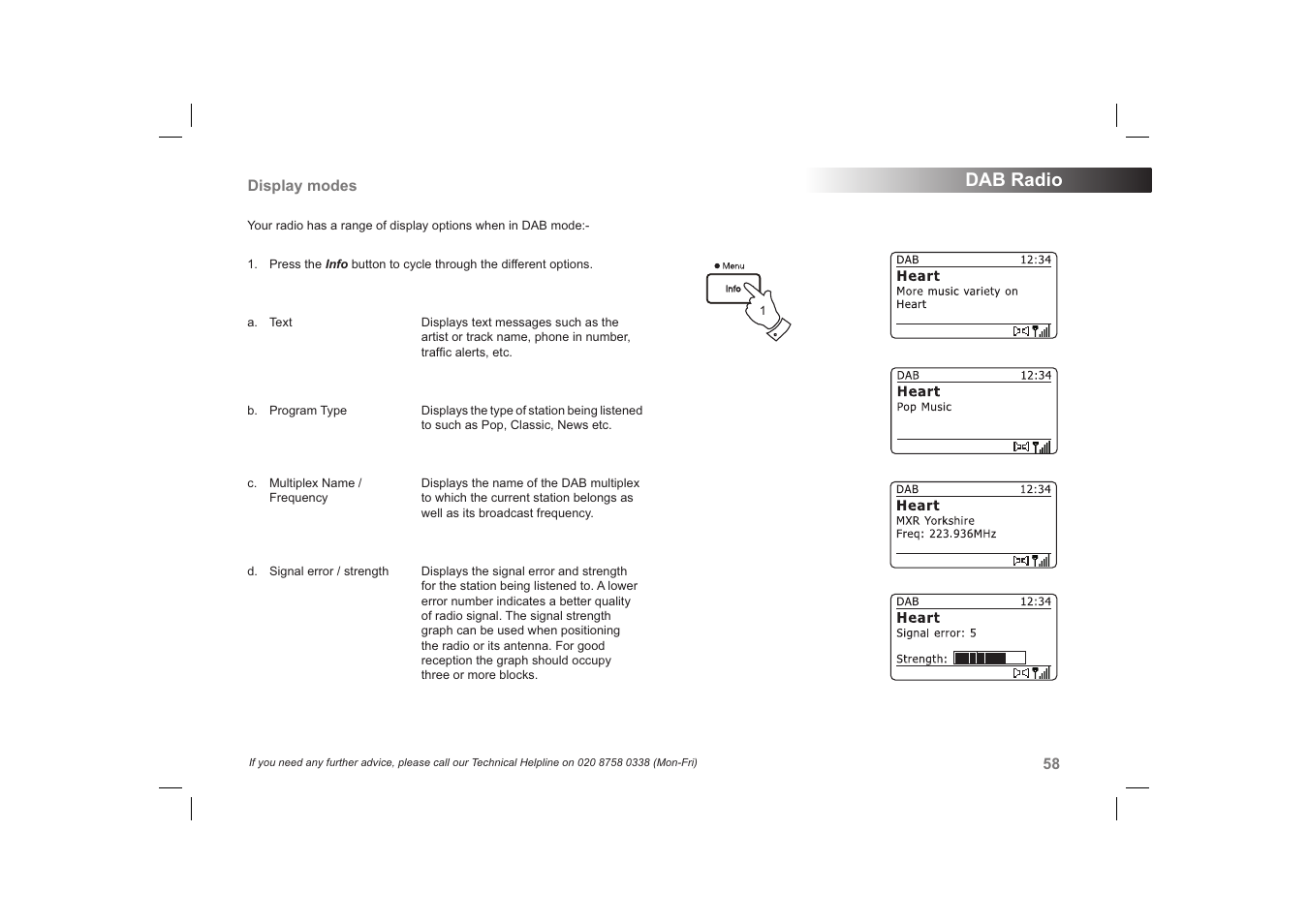 Dab radio | Roberts Radio 63I User Manual | Page 59 / 124