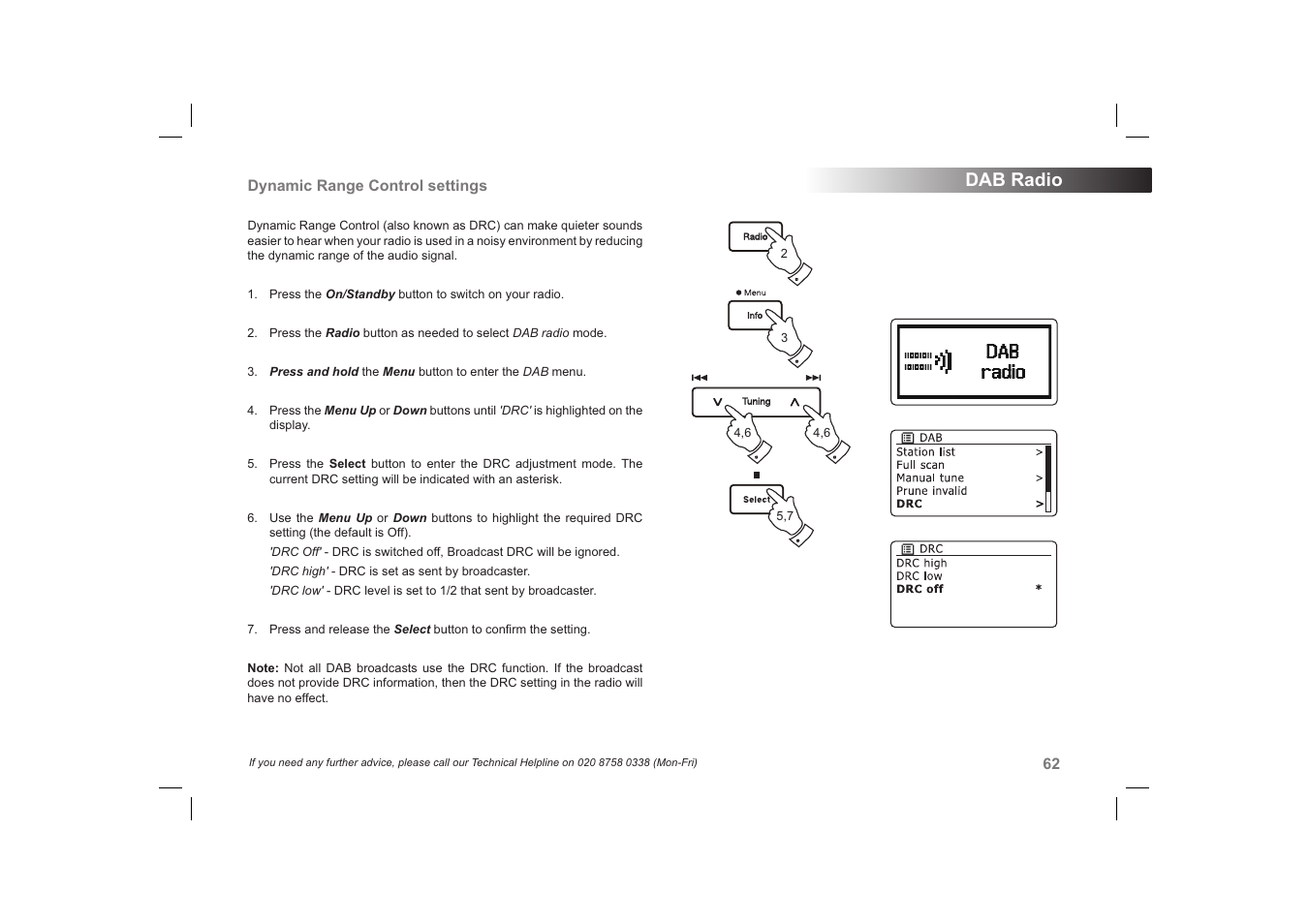 Dab radio | Roberts Radio 63I User Manual | Page 63 / 124