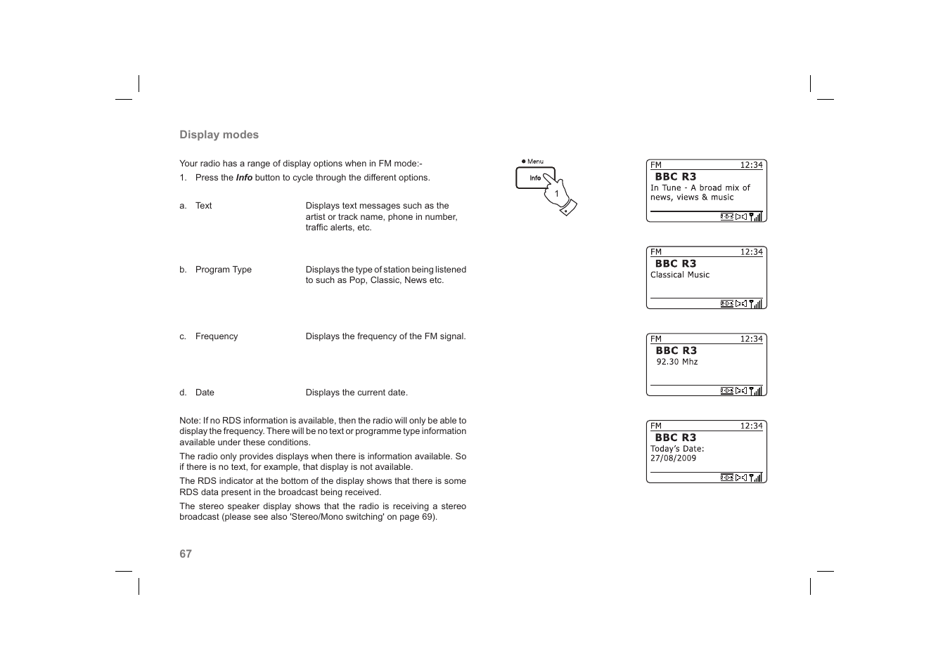 Roberts Radio 63I User Manual | Page 68 / 124