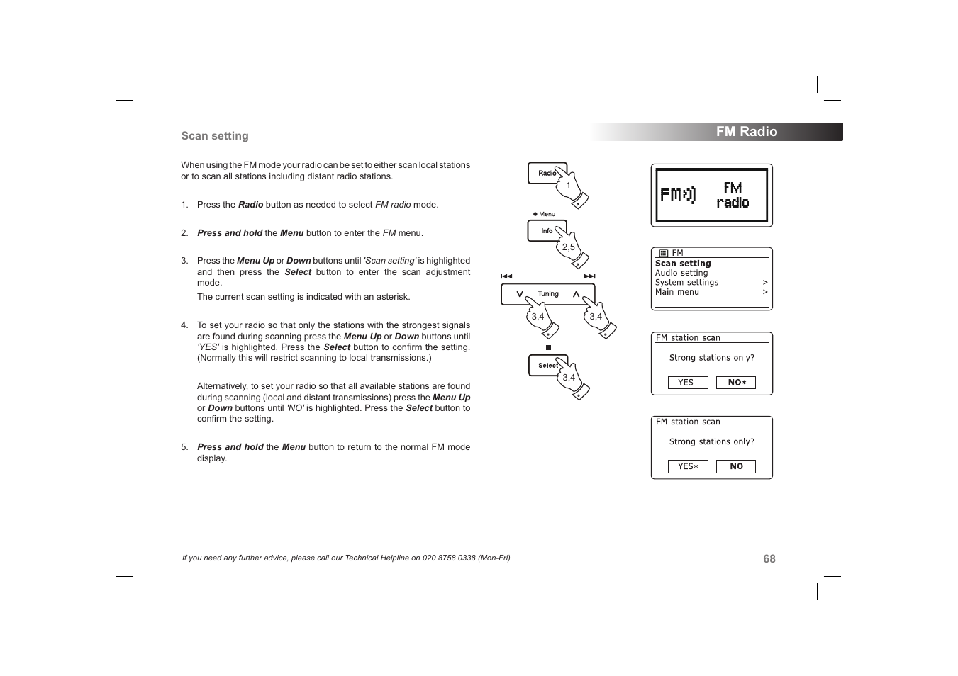 Fm radio | Roberts Radio 63I User Manual | Page 69 / 124