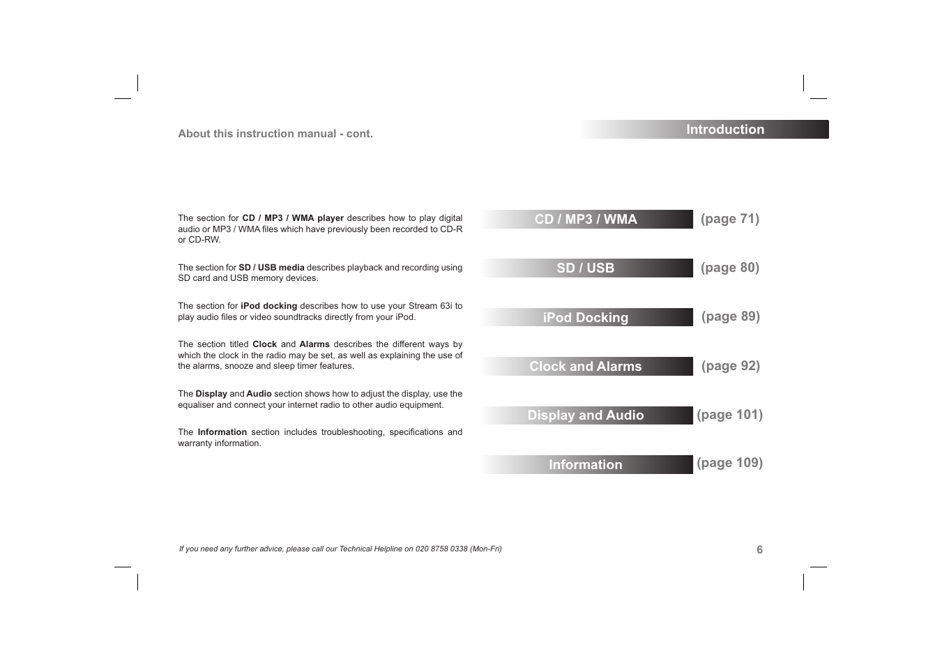 Roberts Radio 63I User Manual | Page 7 / 124