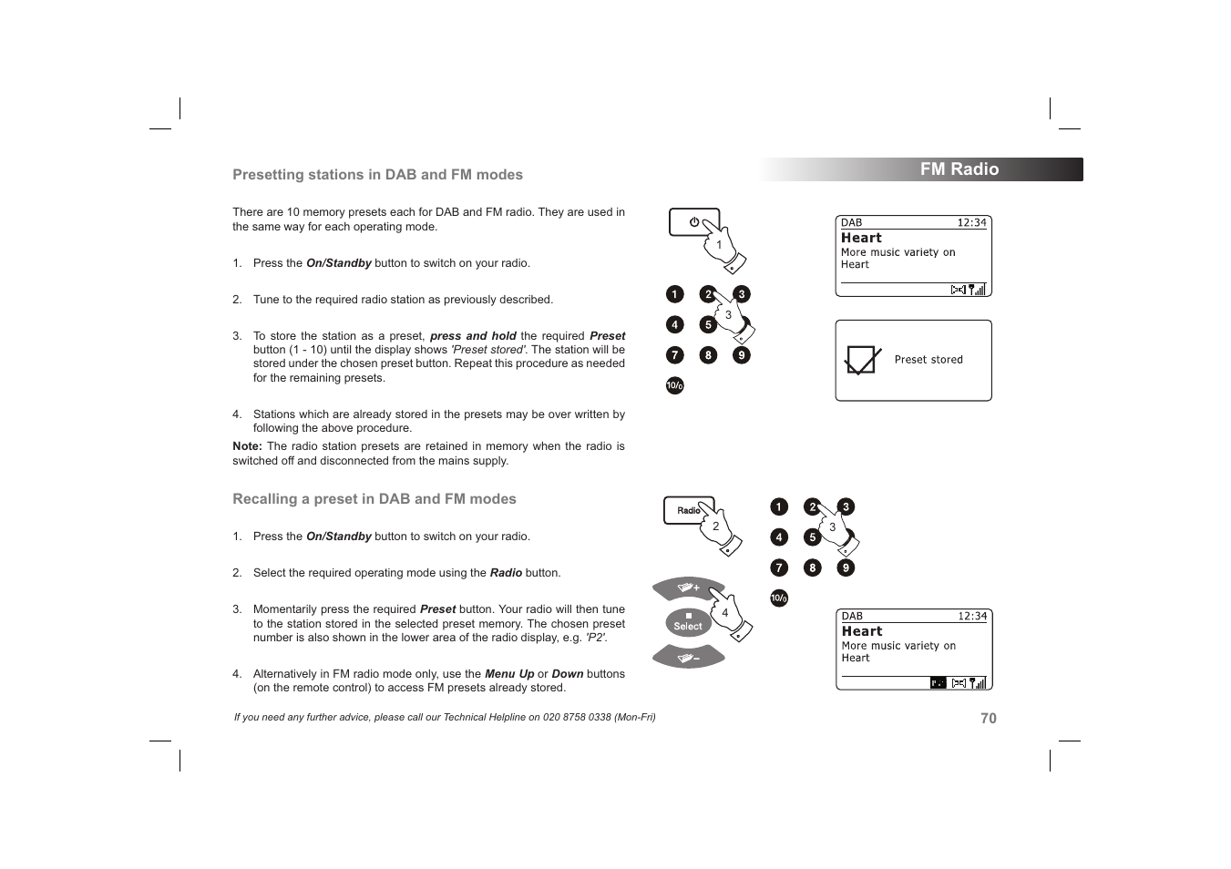Fm radio | Roberts Radio 63I User Manual | Page 71 / 124