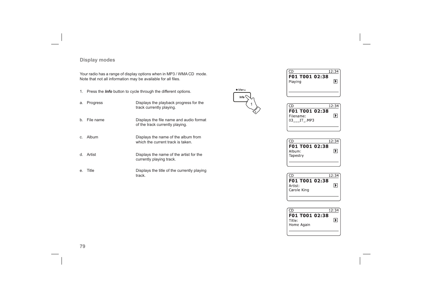 Roberts Radio 63I User Manual | Page 80 / 124