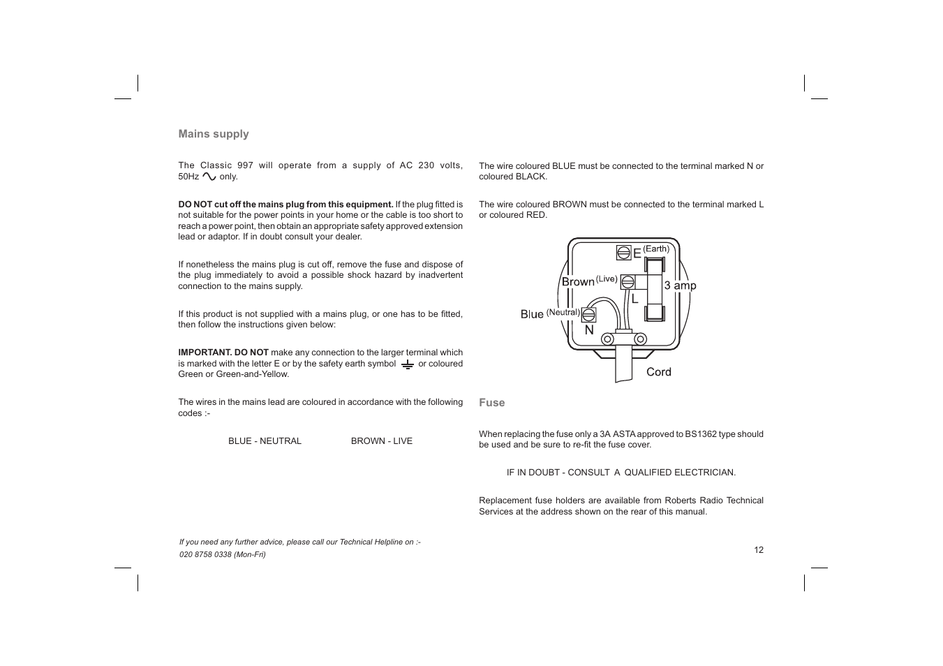 Roberts Radio 997 User Manual | Page 13 / 16