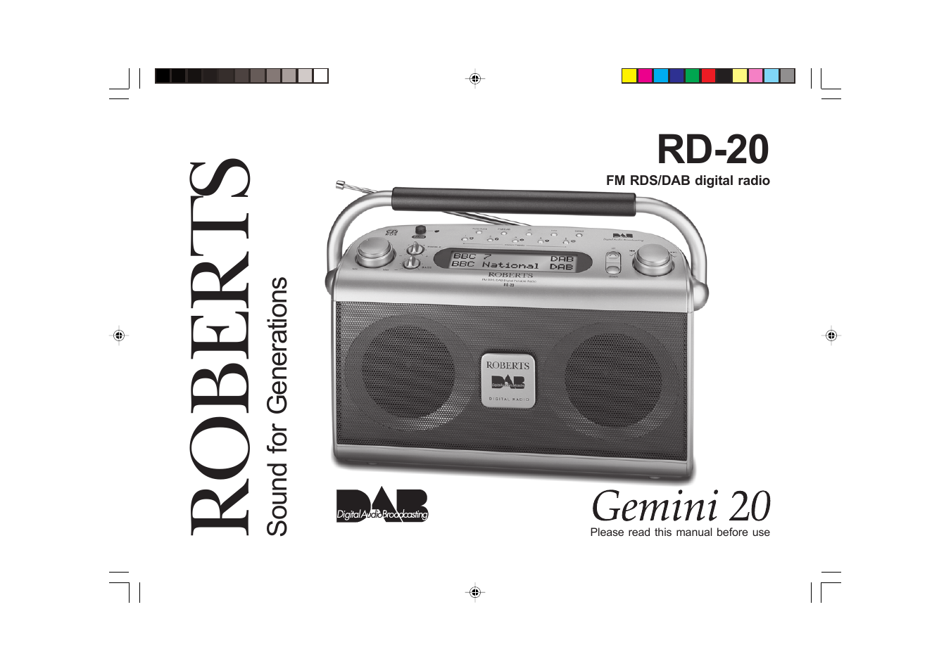 Roberts Radio RD-20 User Manual | 20 pages