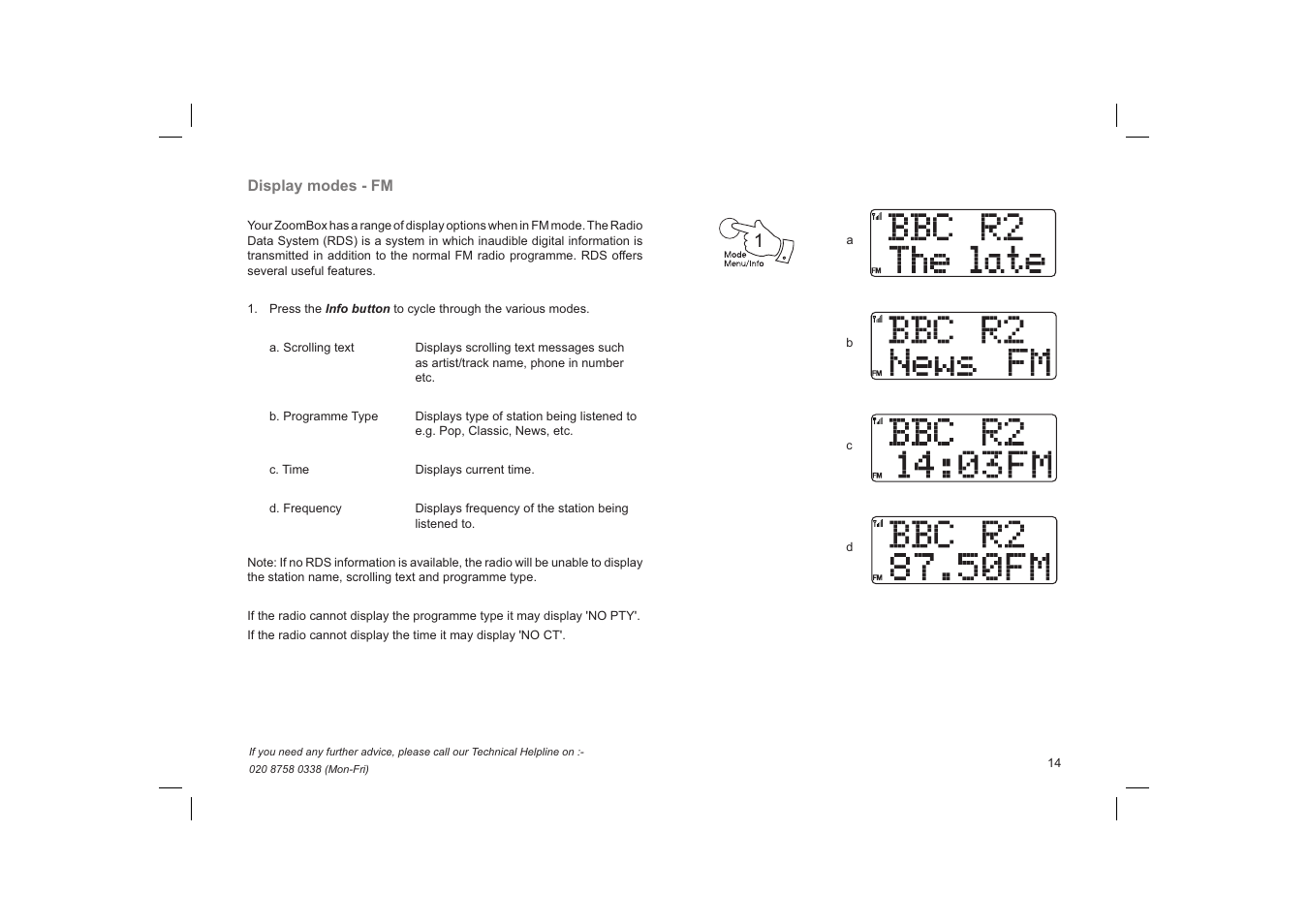 Roberts Radio ZoomBox User Manual | Page 15 / 32