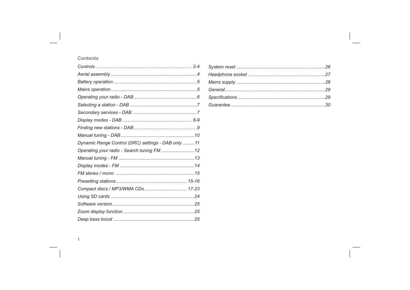 Roberts Radio ZoomBox User Manual | Page 2 / 32