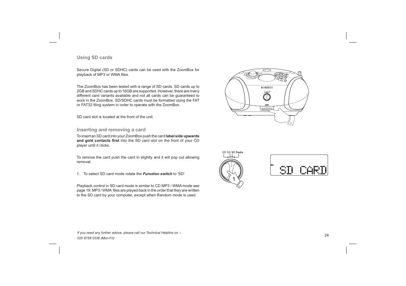 Roberts Radio ZoomBox User Manual | Page 25 / 32