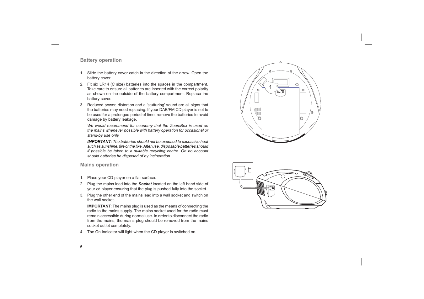 Roberts Radio ZoomBox User Manual | Page 6 / 32