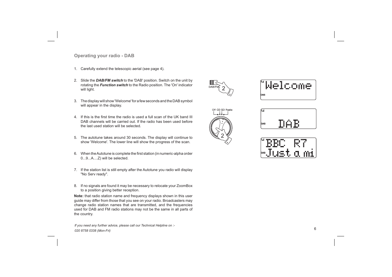 Roberts Radio ZoomBox User Manual | Page 7 / 32