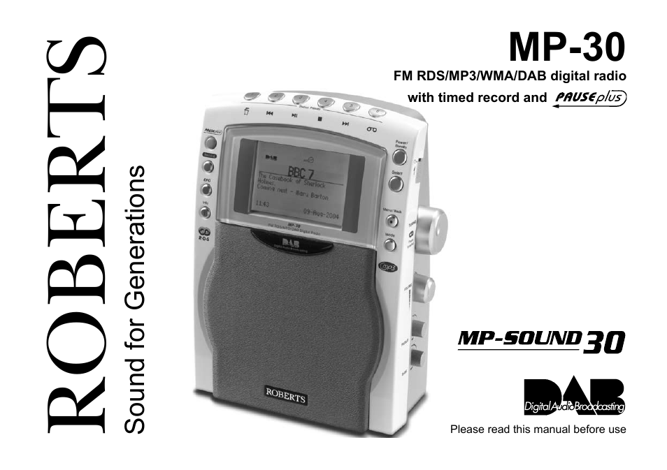 Roberts Radio MP-30 User Manual | 64 pages