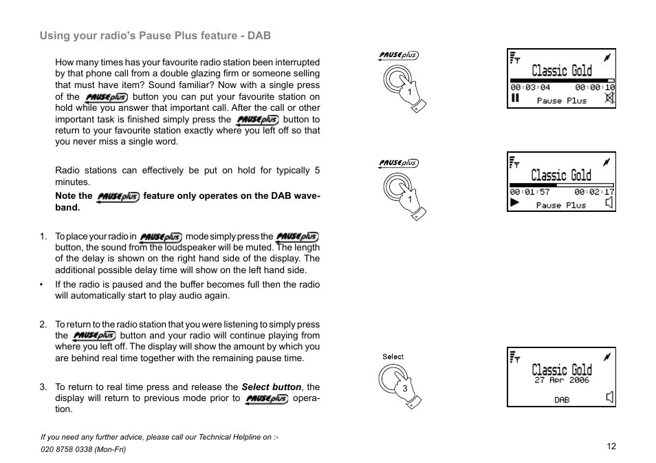 Roberts Radio MP-30 User Manual | Page 13 / 64