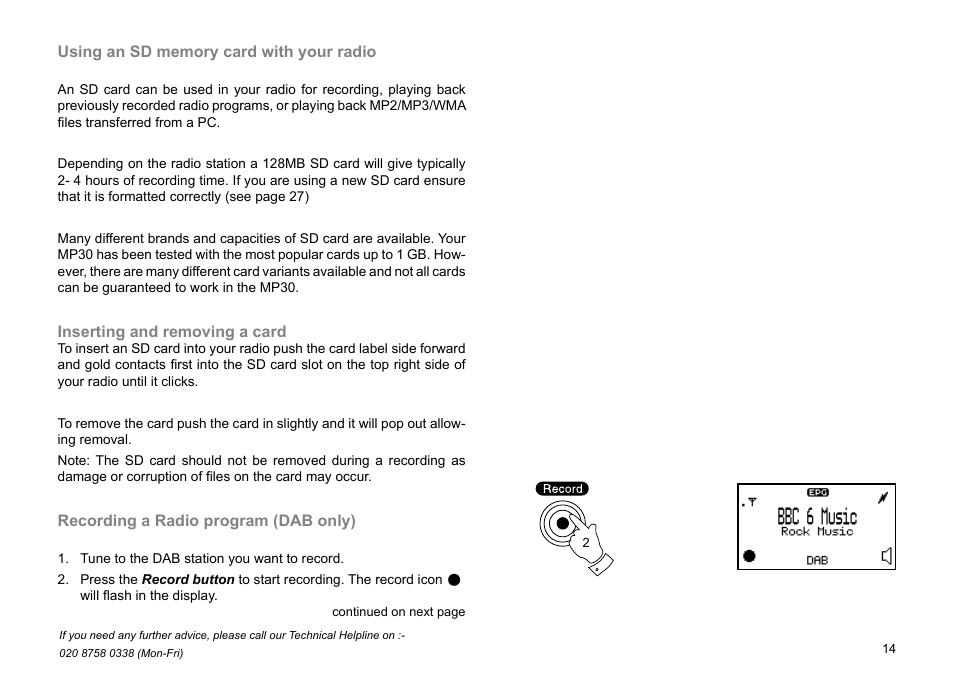 Roberts Radio MP-30 User Manual | Page 15 / 64