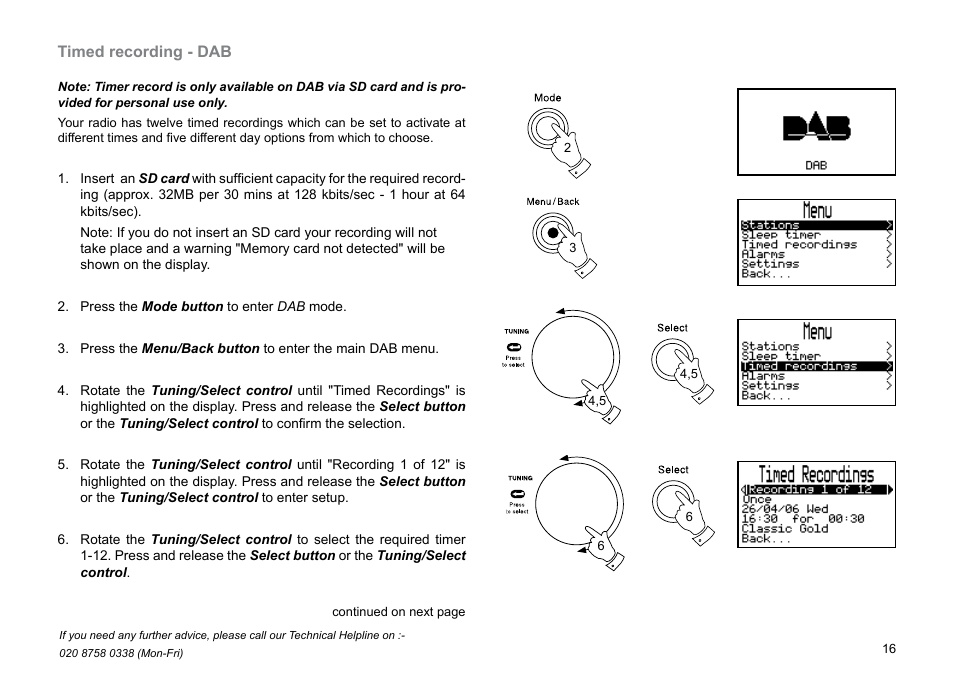 Roberts Radio MP-30 User Manual | Page 17 / 64