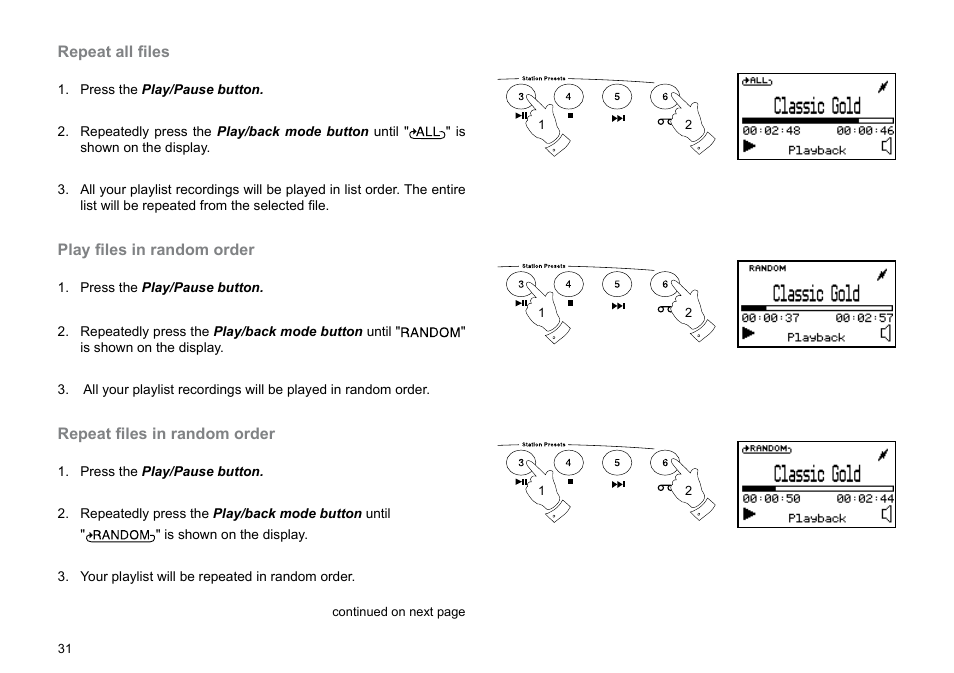 Roberts Radio MP-30 User Manual | Page 32 / 64