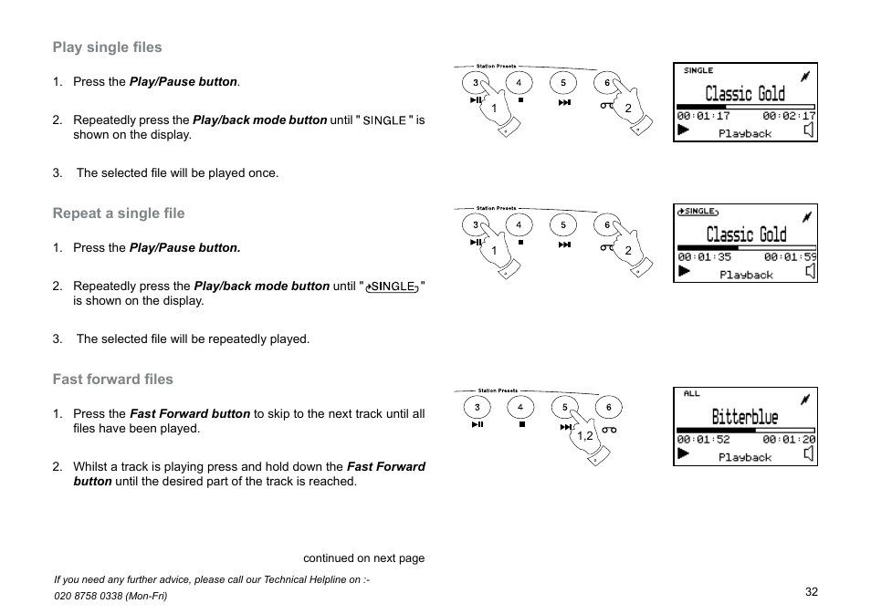 Roberts Radio MP-30 User Manual | Page 33 / 64