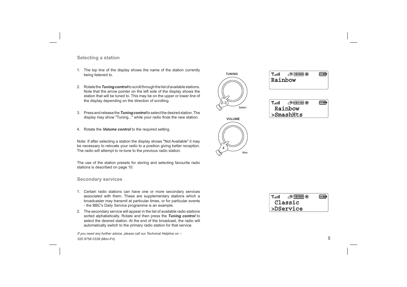 Roberts Radio SolarDAB Solar Powered DAB Radio User Manual | Page 9 / 20