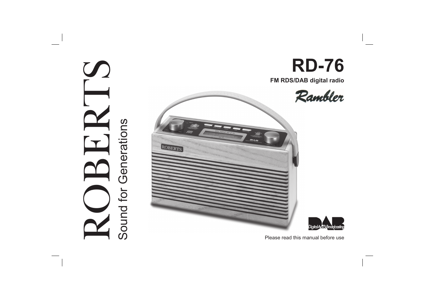 Roberts Radio RD-76 User Manual | 20 pages