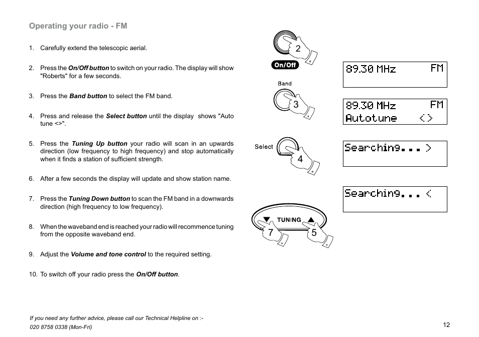 Roberts Radio Gemini 46 RD-46 User Manual | Page 13 / 20