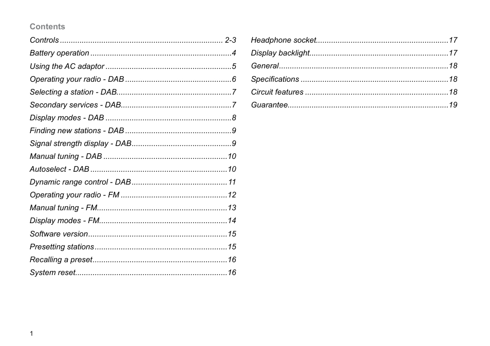 Roberts Radio Gemini 46 RD-46 User Manual | Page 2 / 20