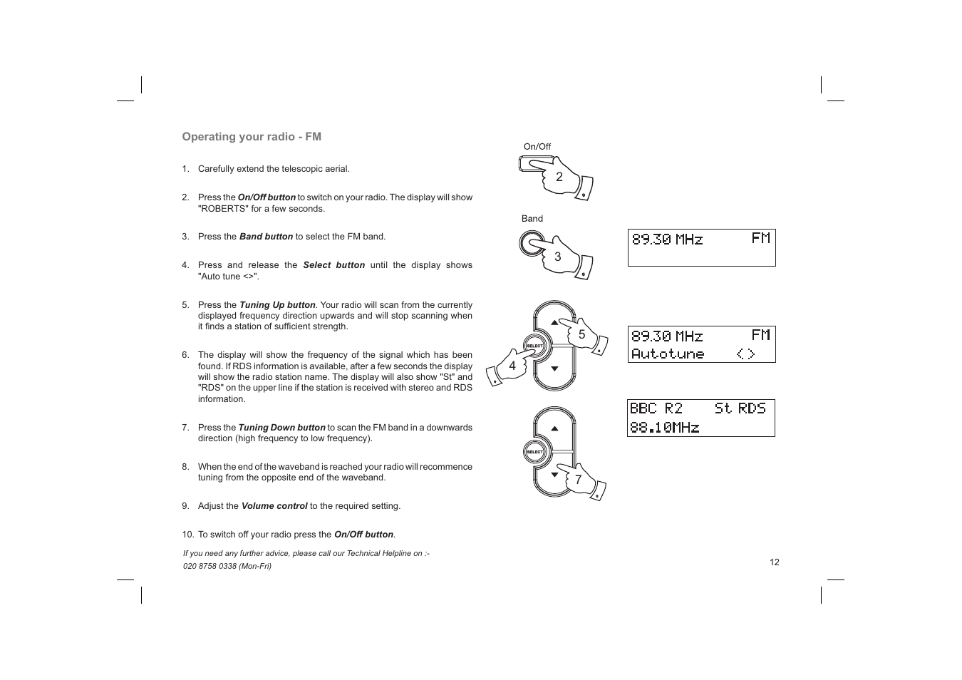 Roberts Radio Gemini 59 RD-59 User Manual | Page 13 / 24