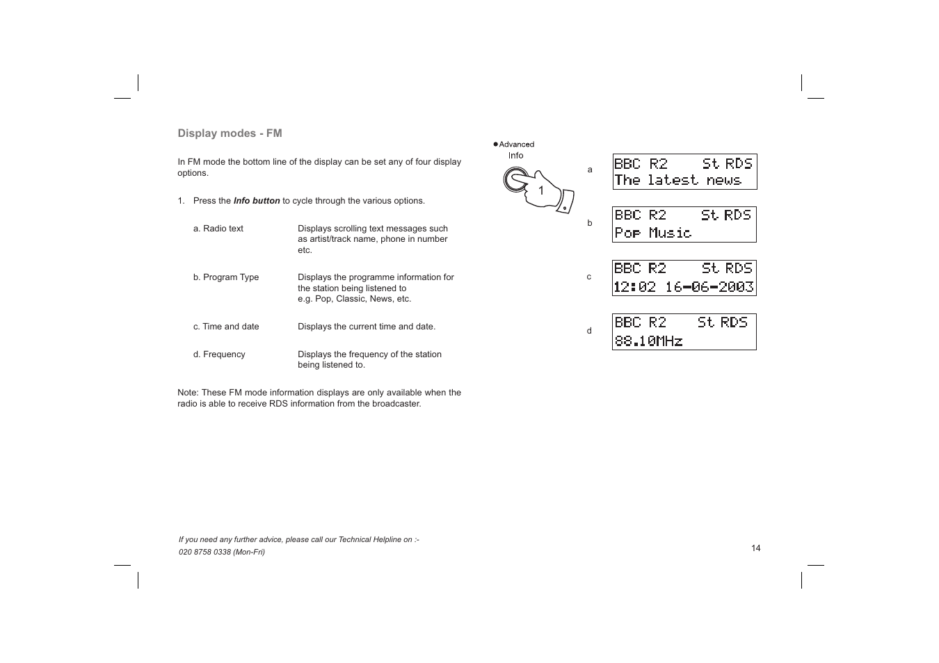 Roberts Radio Gemini 59 RD-59 User Manual | Page 15 / 24