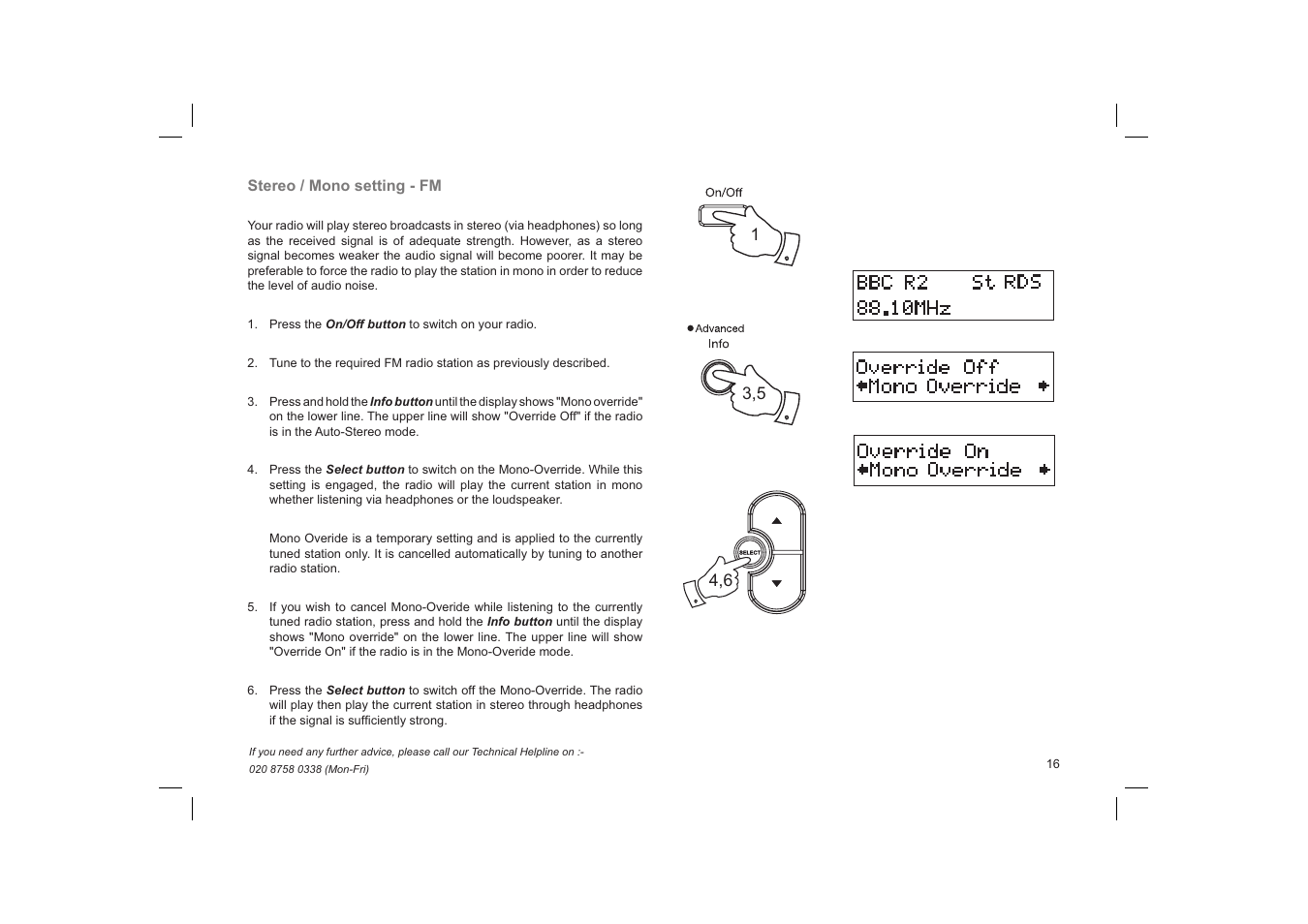 Roberts Radio Gemini 59 RD-59 User Manual | Page 17 / 24