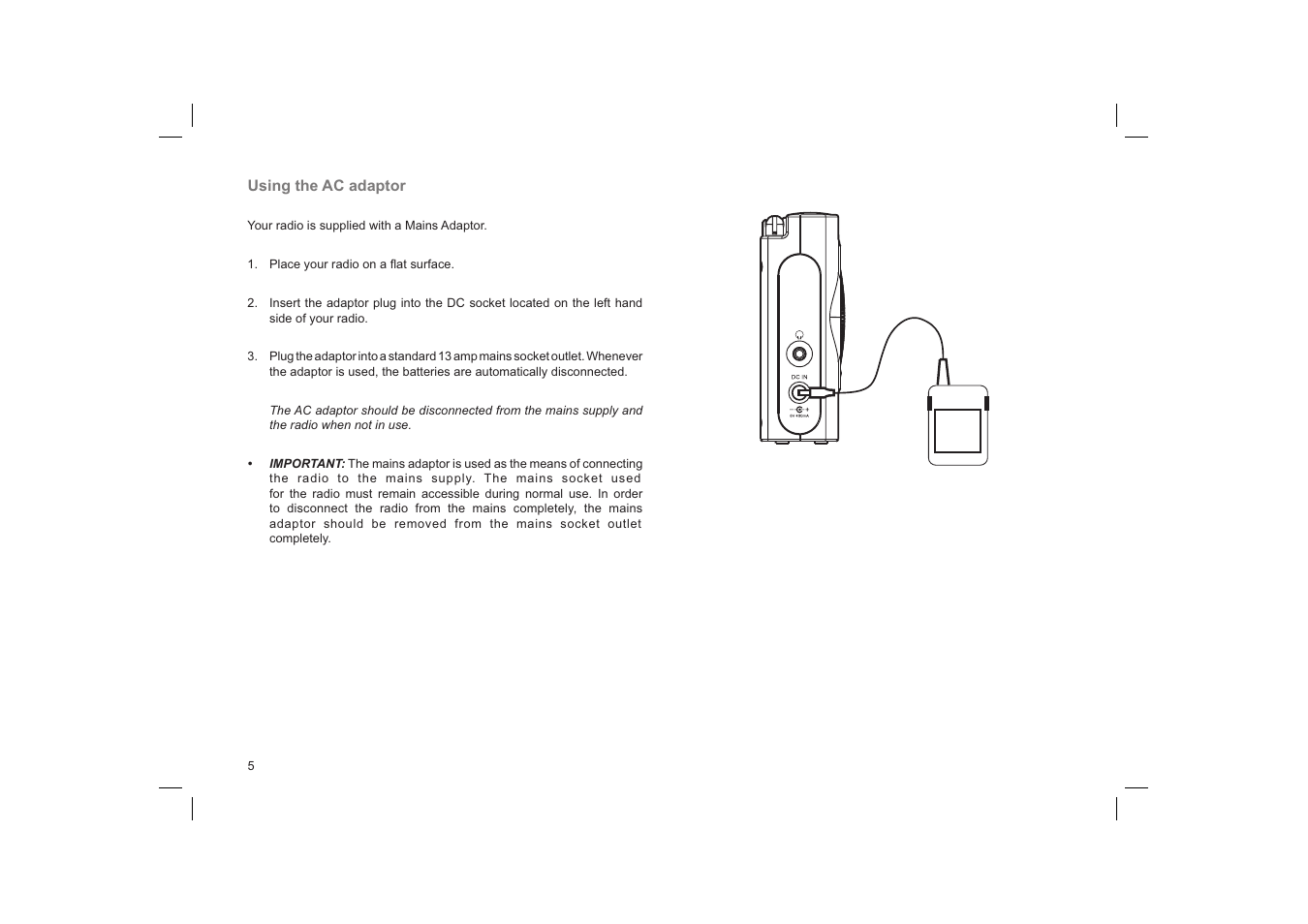 Roberts Radio Gemini 59 RD-59 User Manual | Page 6 / 24