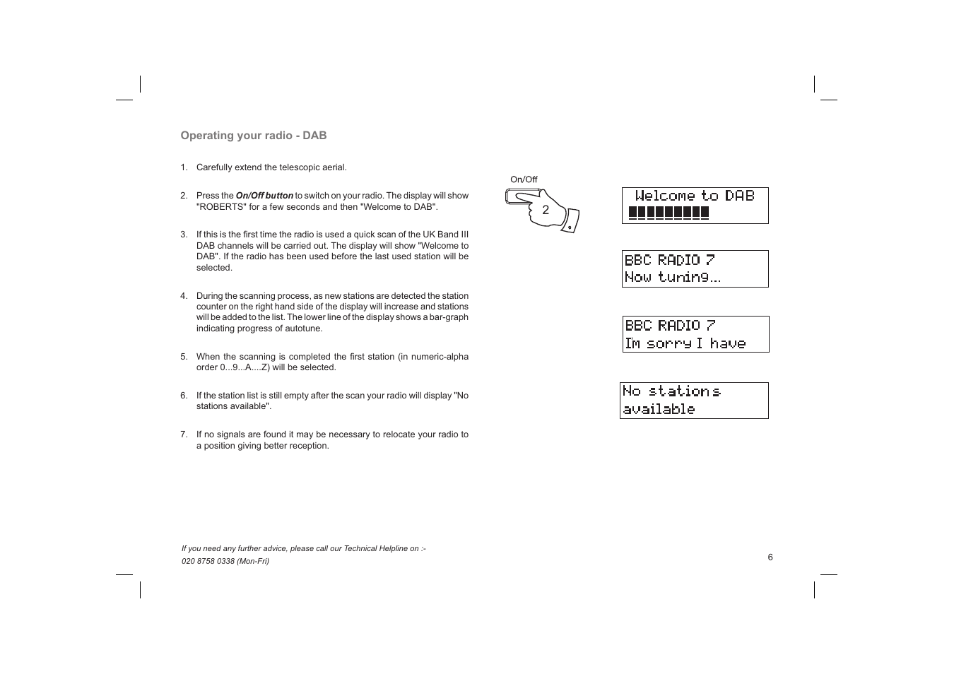 Roberts Radio Gemini 59 RD-59 User Manual | Page 7 / 24