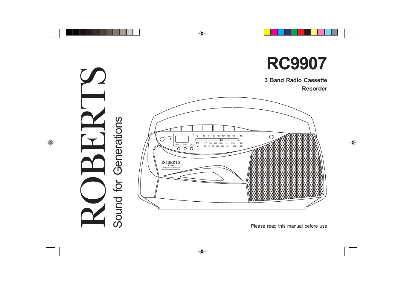 Roberts Radio RC9907 User Manual | 20 pages