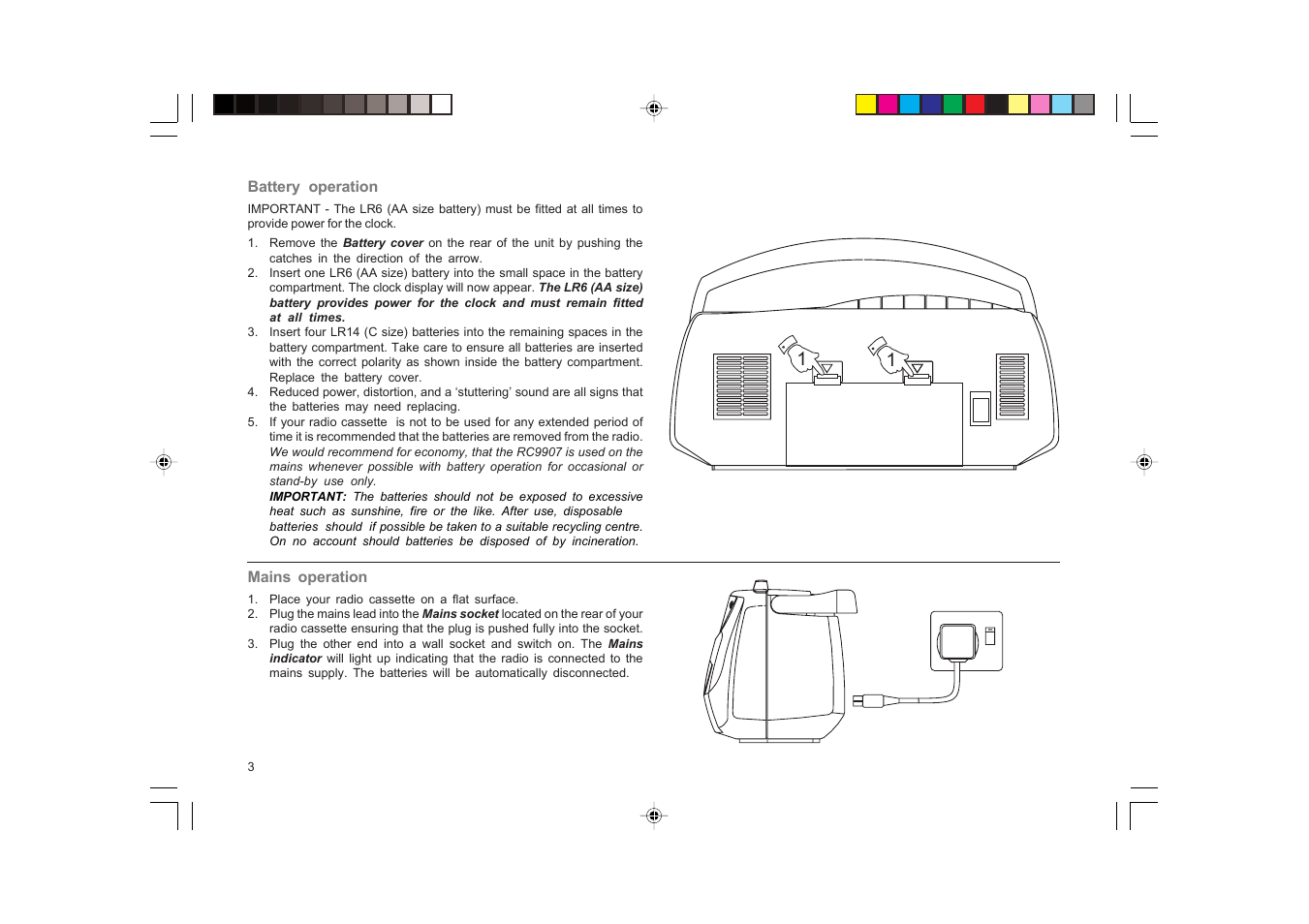 Roberts Radio RC9907 User Manual | Page 4 / 20