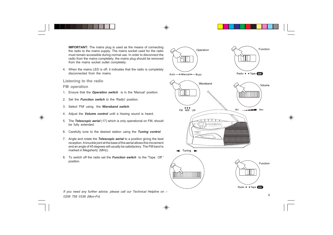 Roberts Radio RC9907 User Manual | Page 5 / 20