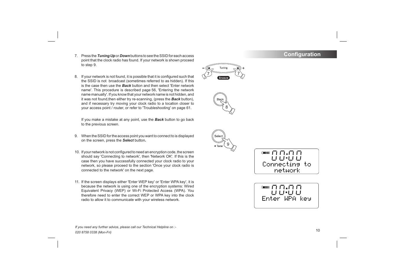 Conﬁ guration | Roberts Radio STREAMTime User Manual | Page 11 / 68