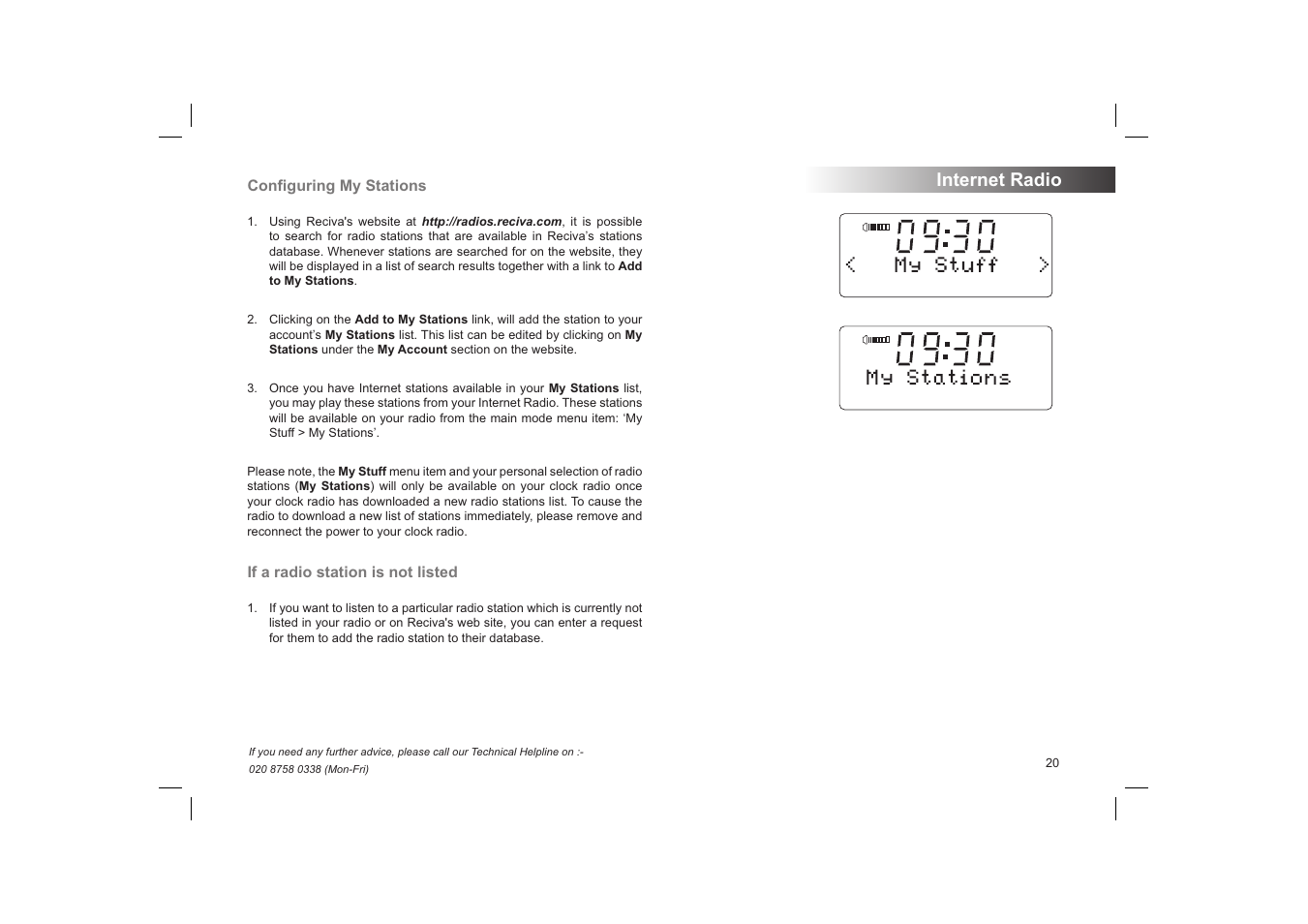 Internet radio | Roberts Radio STREAMTime User Manual | Page 21 / 68