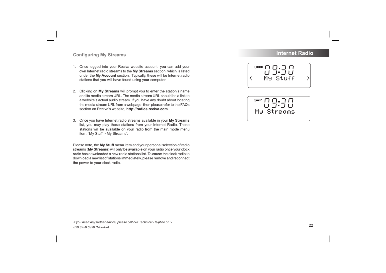 Internet radio | Roberts Radio STREAMTime User Manual | Page 23 / 68