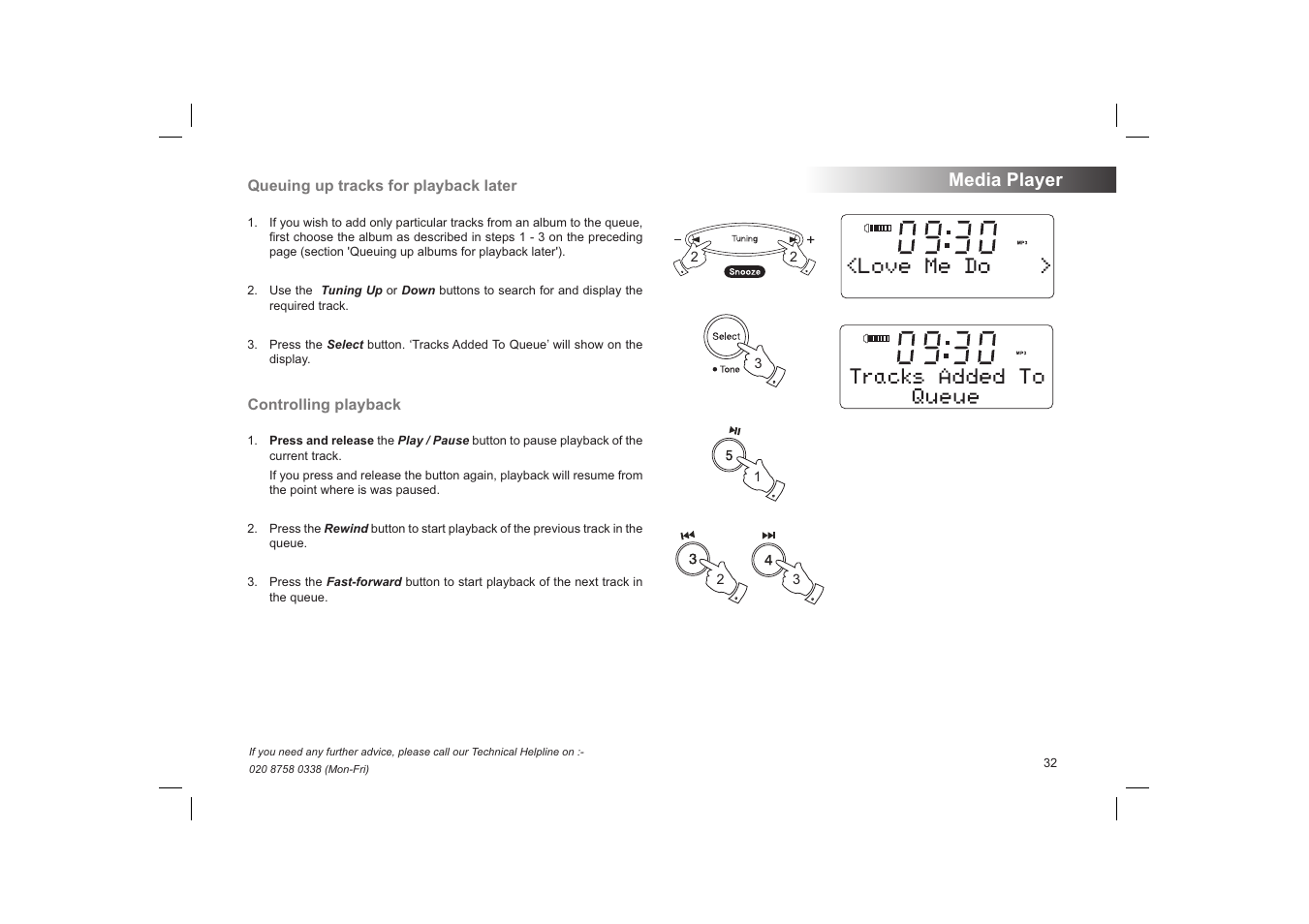 Media player | Roberts Radio STREAMTime User Manual | Page 33 / 68